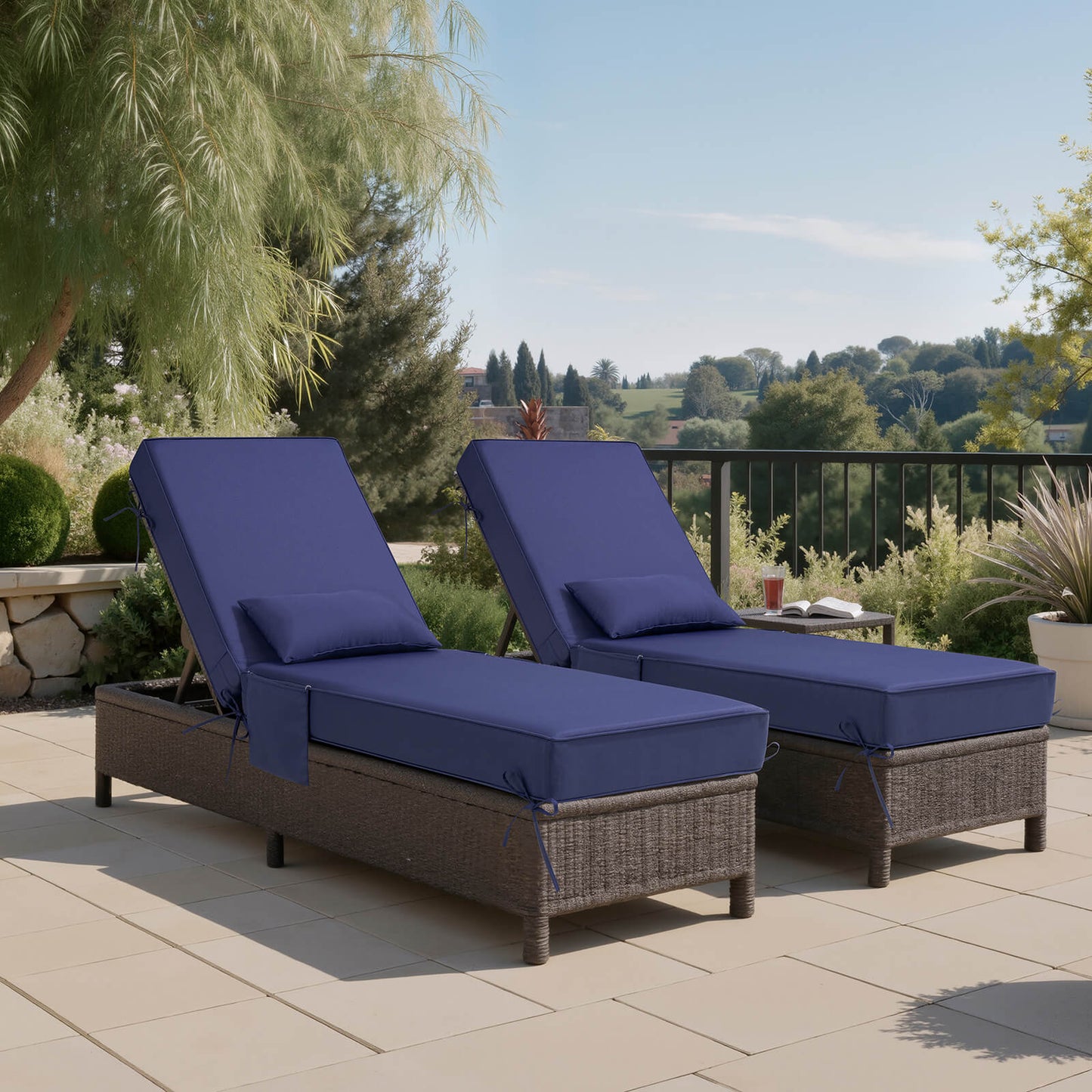 80x26" Outdoor Chaise Lounge Cushion