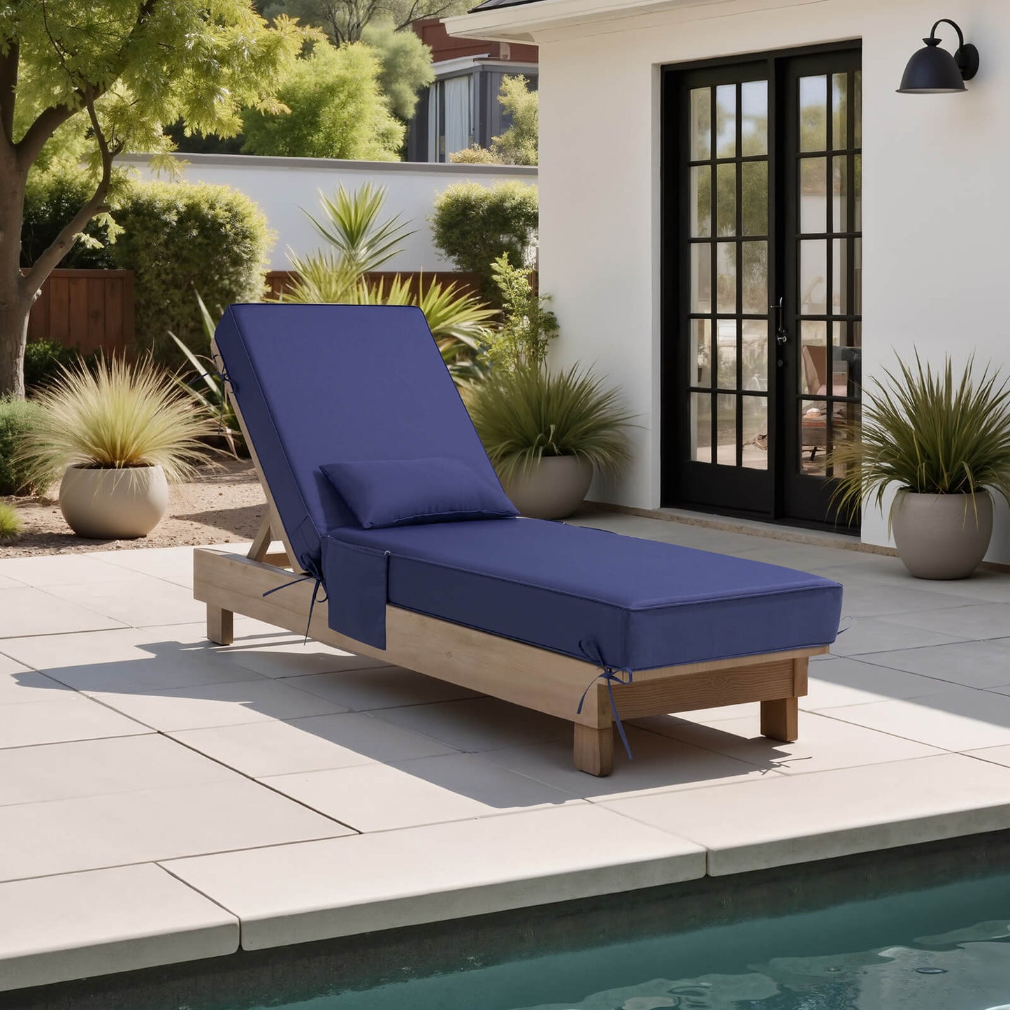 80x26" Outdoor Chaise Lounge Cushion