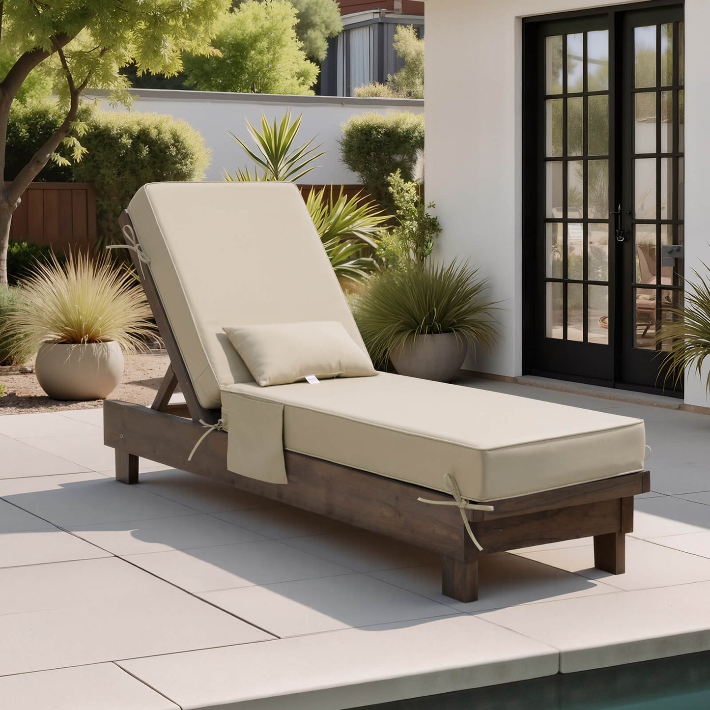 80x26" Outdoor Chaise Lounge Cushion