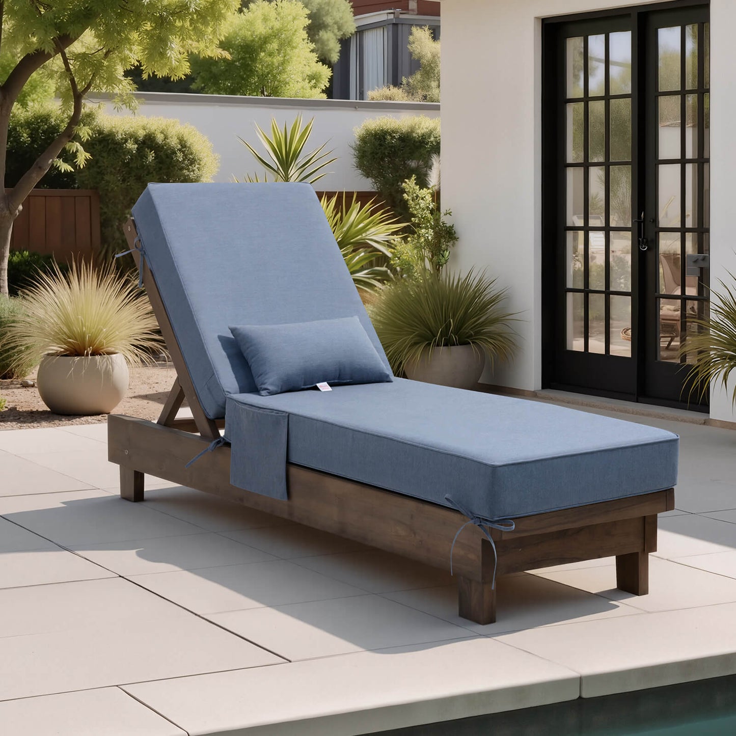 80x26" Outdoor Chaise Lounge Cushion