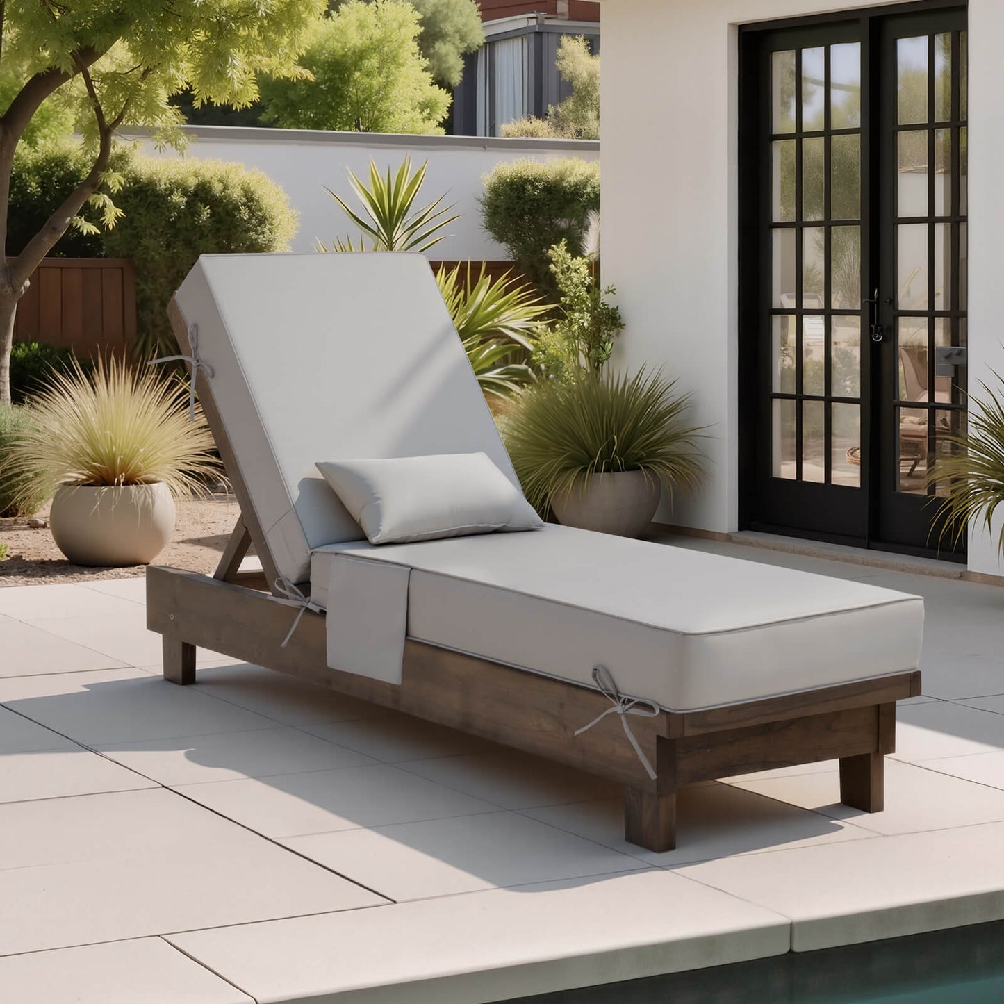 80x26" Outdoor Chaise Lounge Cushion