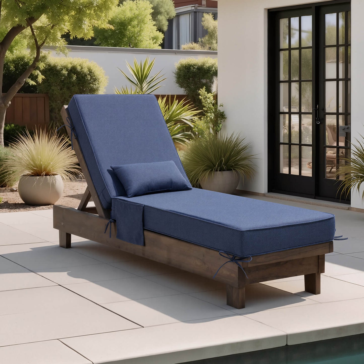 80x26" Outdoor Chaise Lounge Cushion