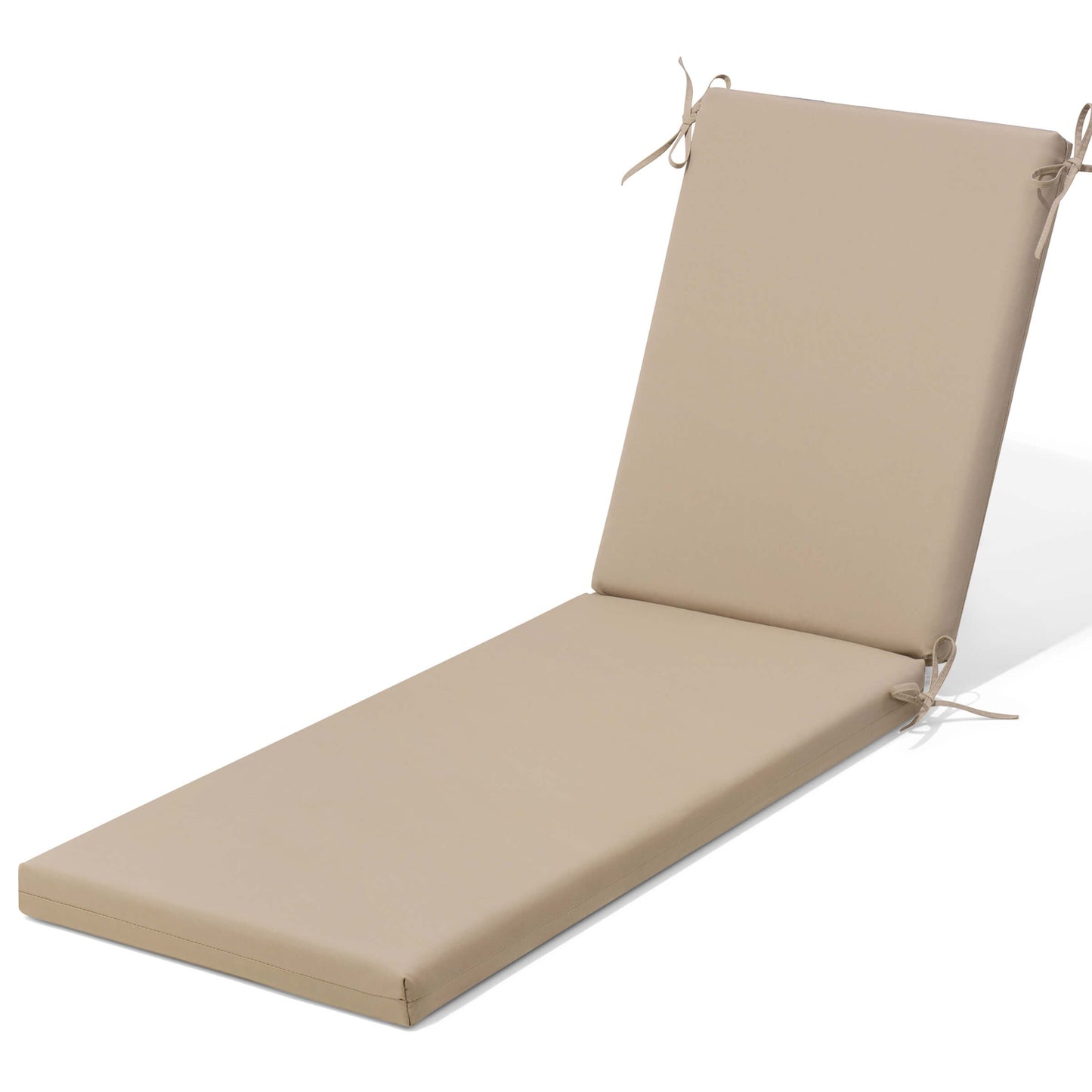 Outdoor Chaise Lounge Cushion with 4 Adjustable Ties