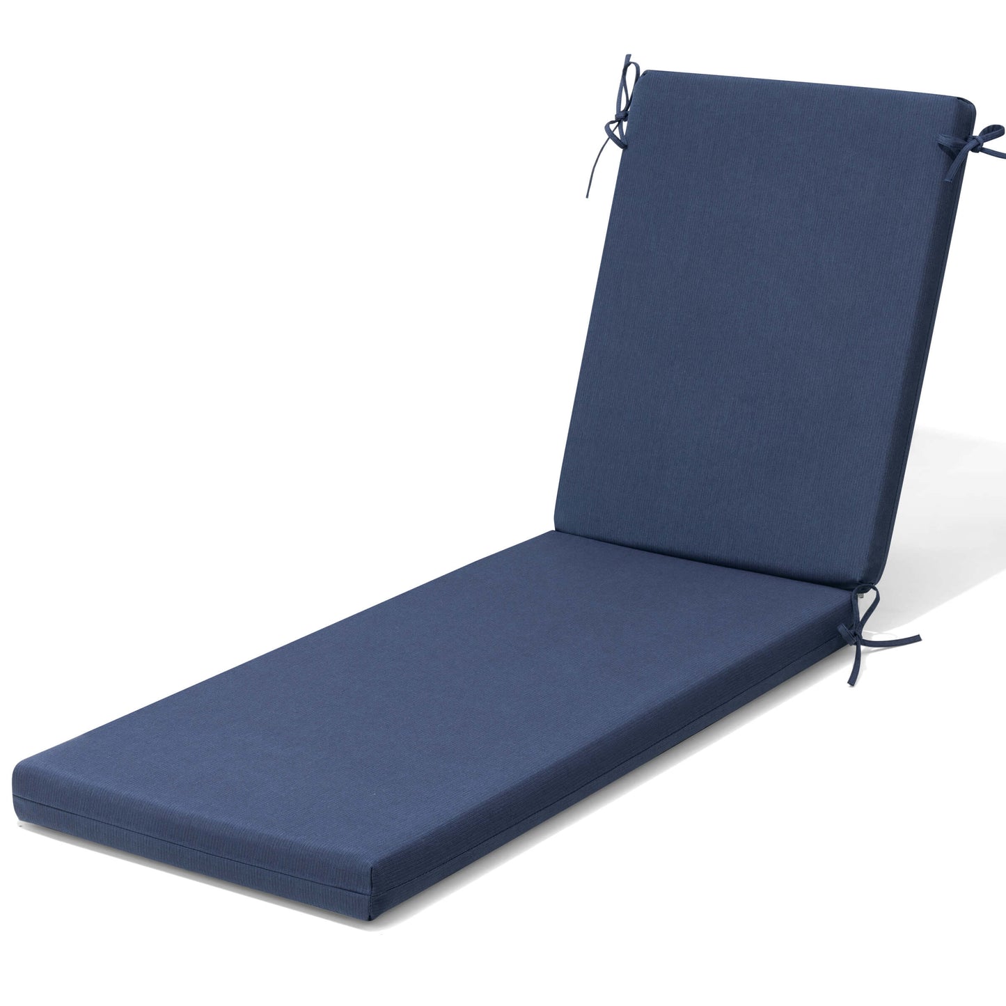 Outdoor Chaise Lounge Cushion with 4 Adjustable Ties