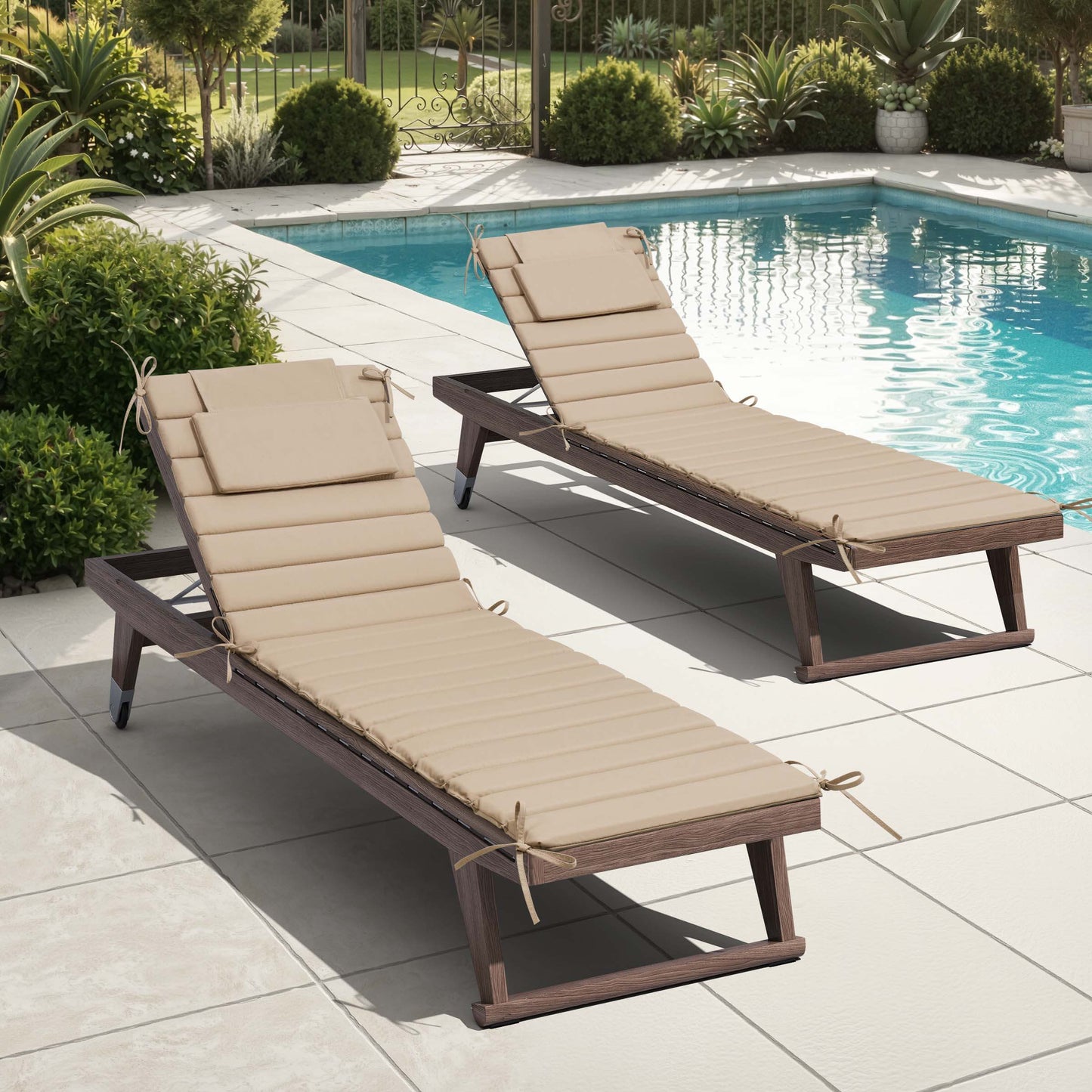 Foldable Chaise Lounge Cushion