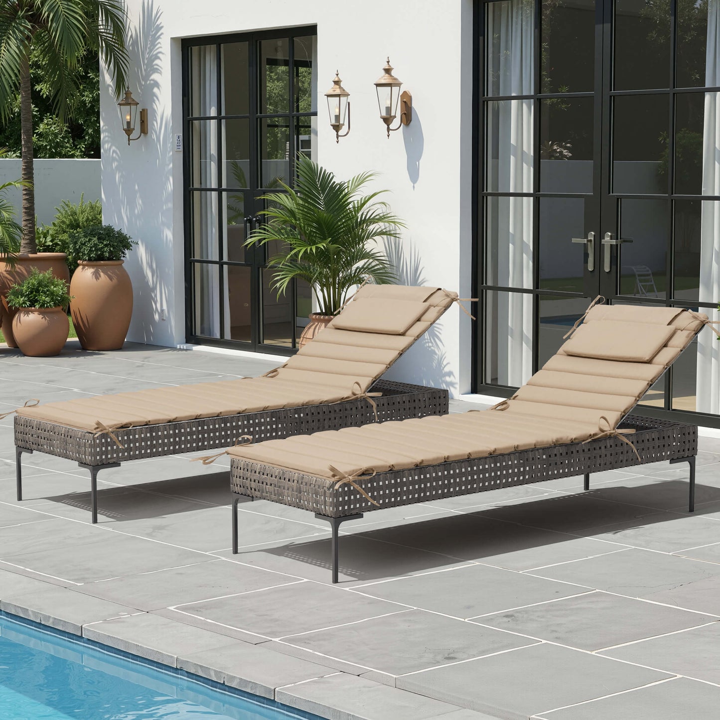 Foldable Chaise Lounge Cushion