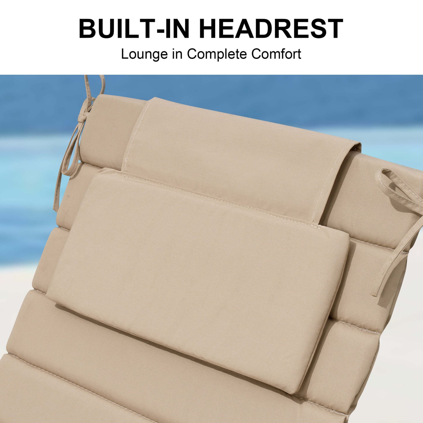 Foldable Chaise Lounge Cushion