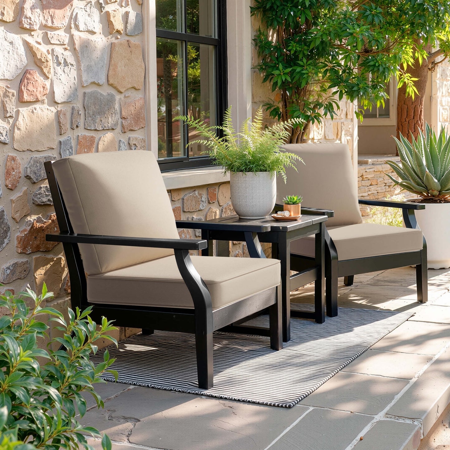 22x21" Outdoor Deep Seat Chair Cushion