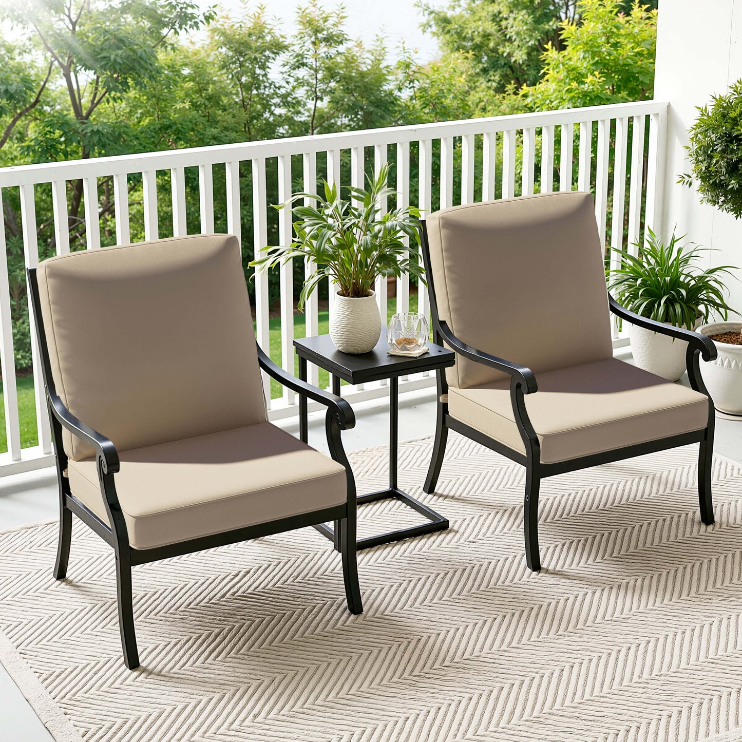 22x21" Outdoor Deep Seat Chair Cushion