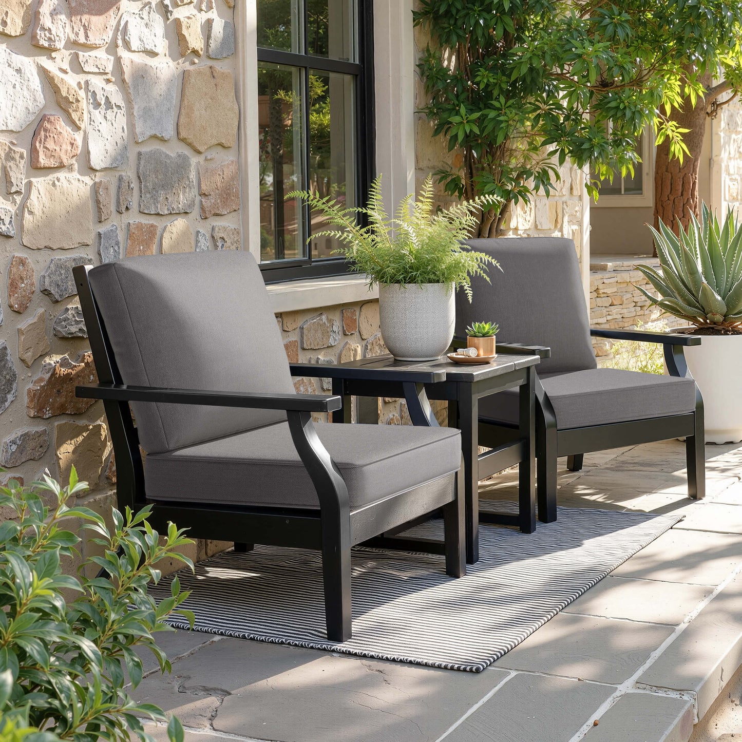 22x21" Outdoor Deep Seat Chair Cushion