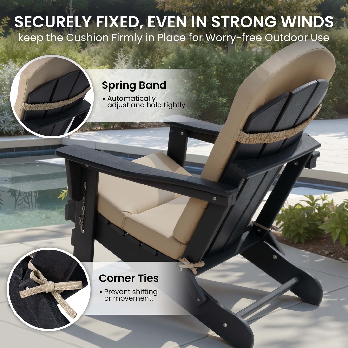 Deep Seating Outdoor Adirondack Chair Cushion