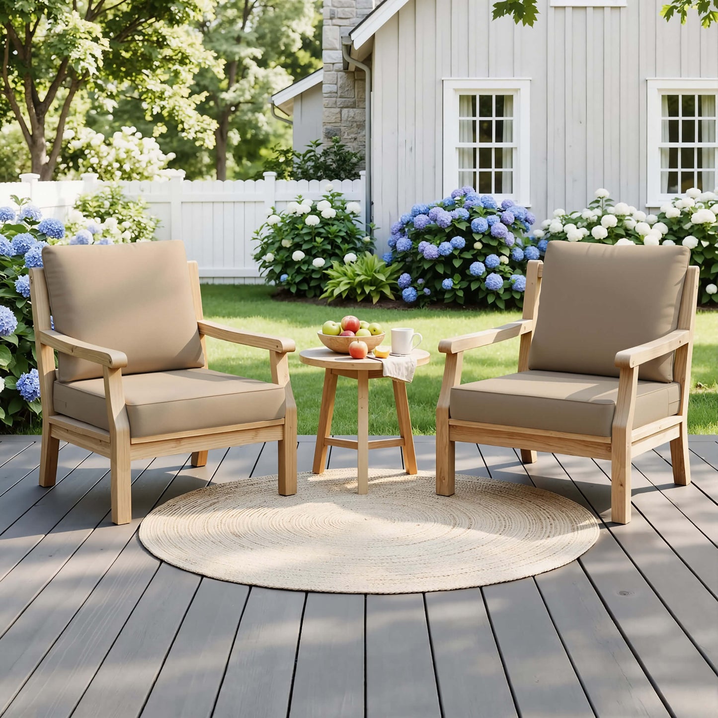 28x24" Outdoor Deep Seat Chair Cushion Set
