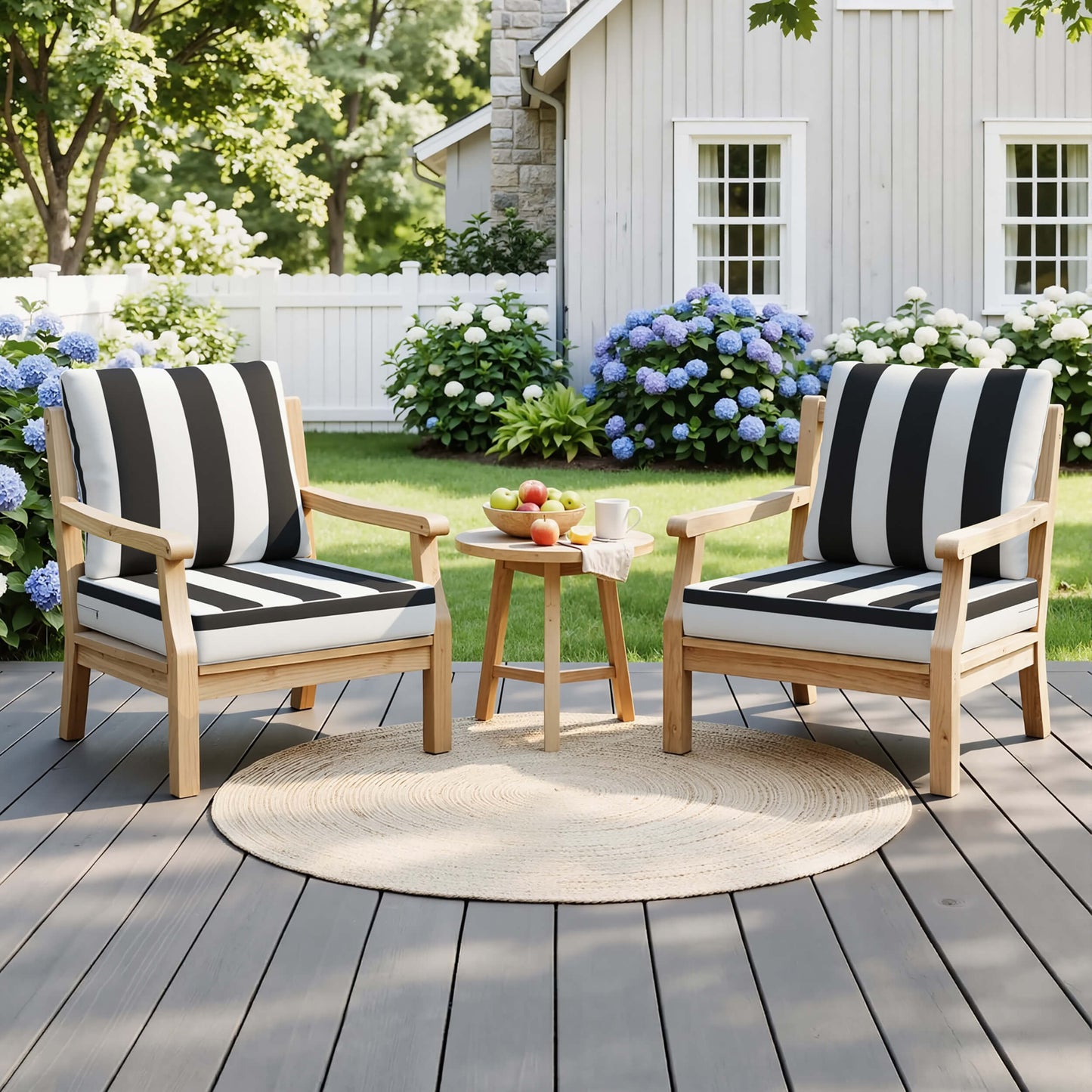 28x24" Outdoor Deep Seat Chair Cushion Set