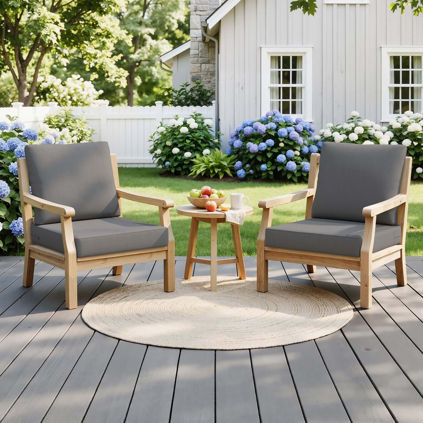 28x24" Outdoor Deep Seat Chair Cushion Set