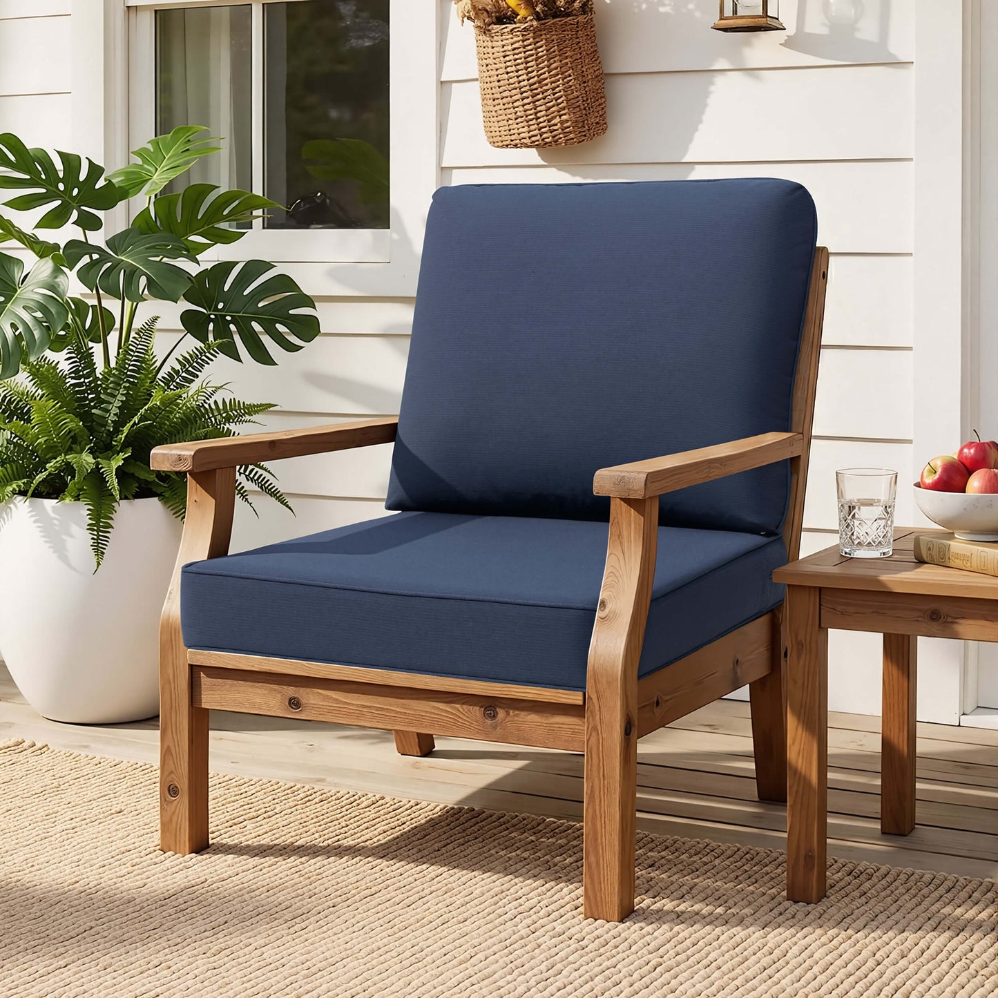 28x24" Outdoor Deep Seat Chair Cushion Set