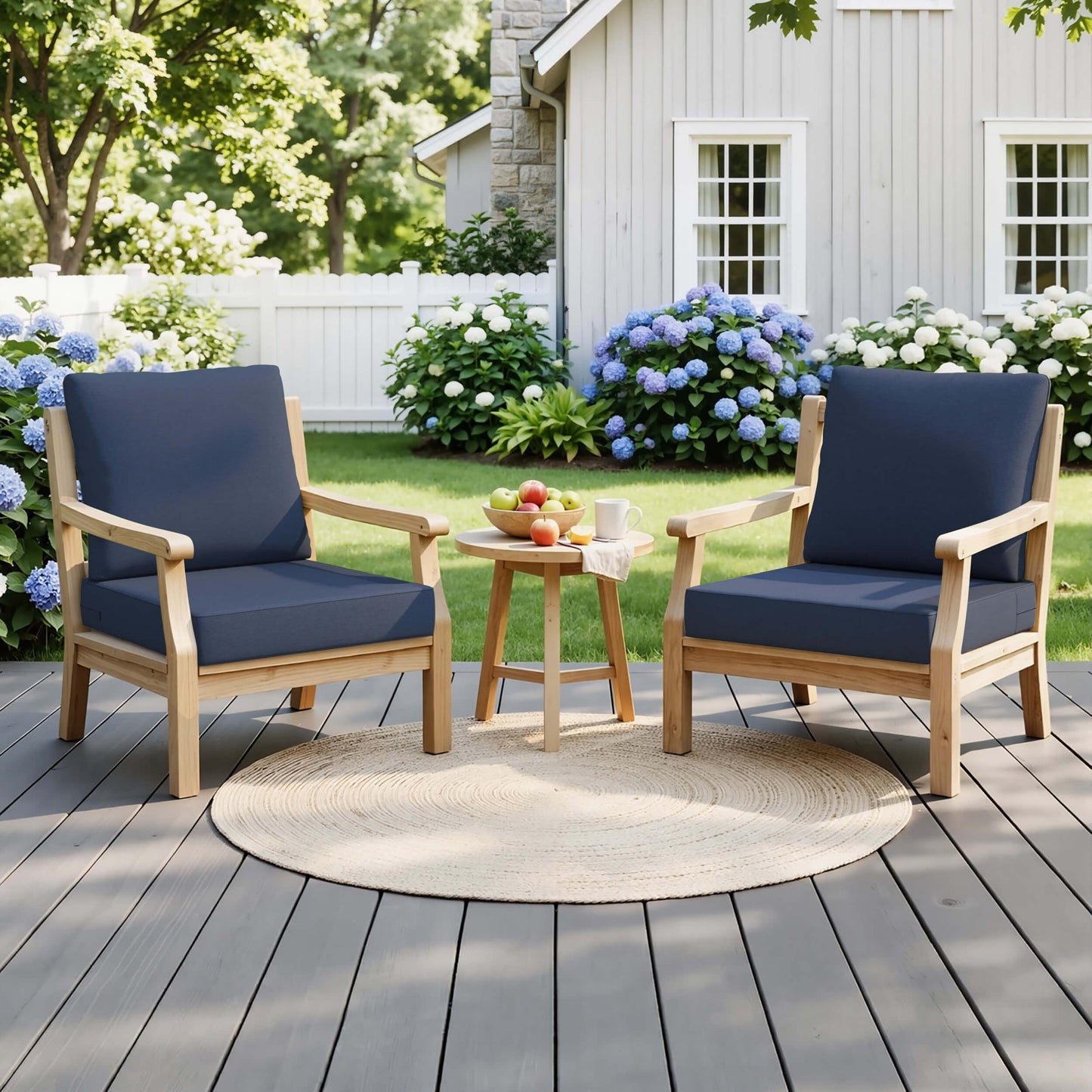 28x24" Outdoor Deep Seat Chair Cushion Set