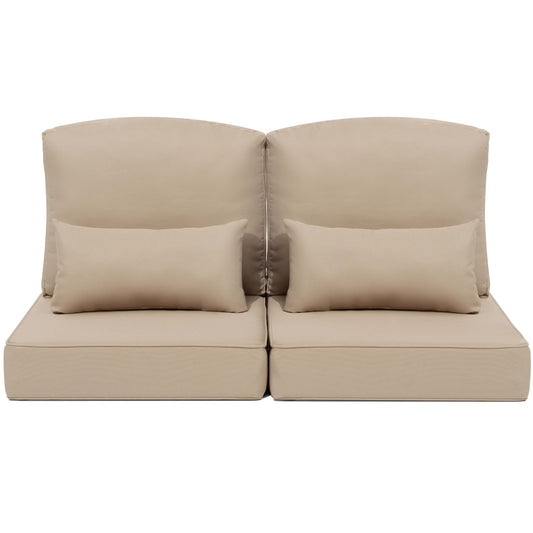 24x24" Outdoor Seat Cushion with Back Pillow