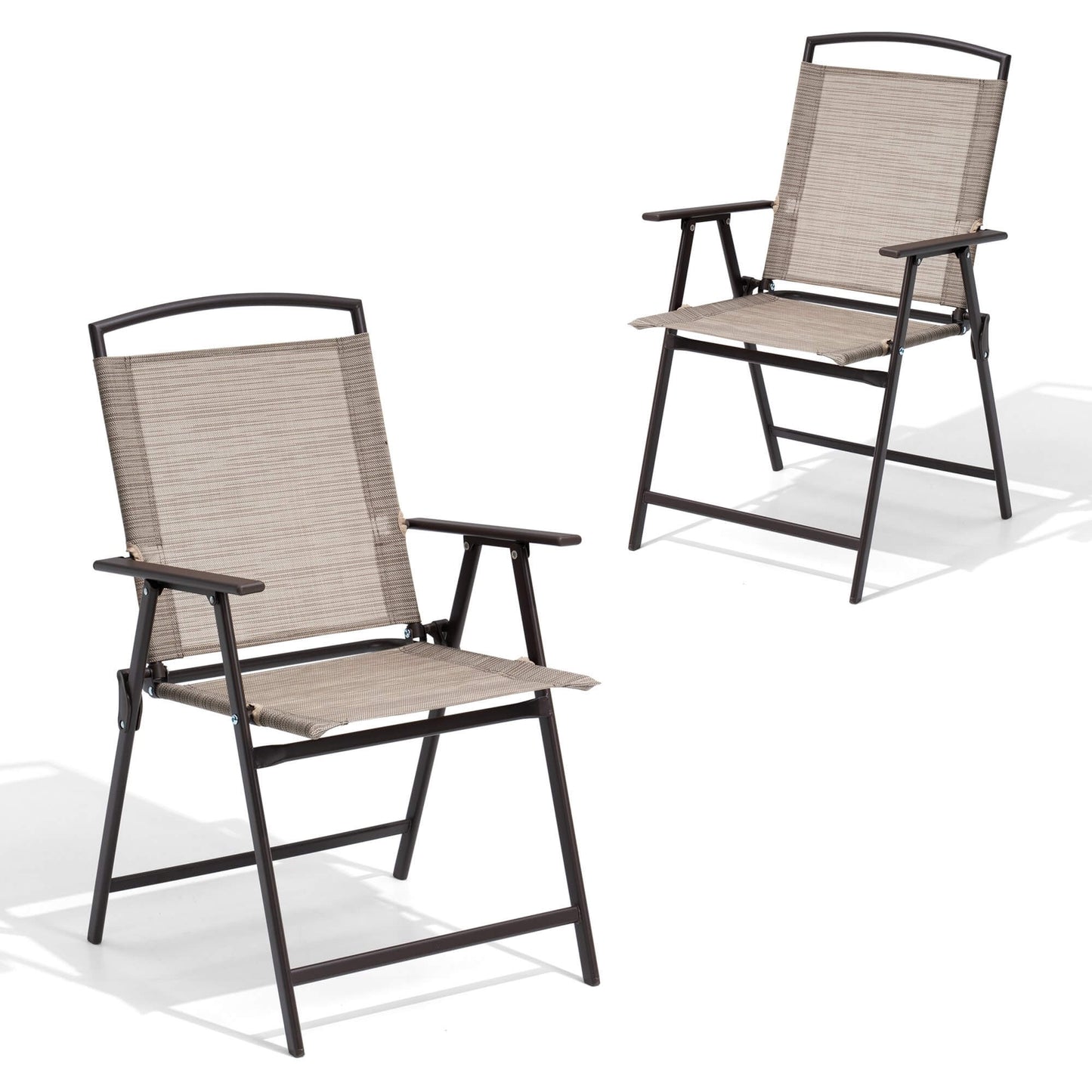 Folding Patio Dining Chair Set of 2