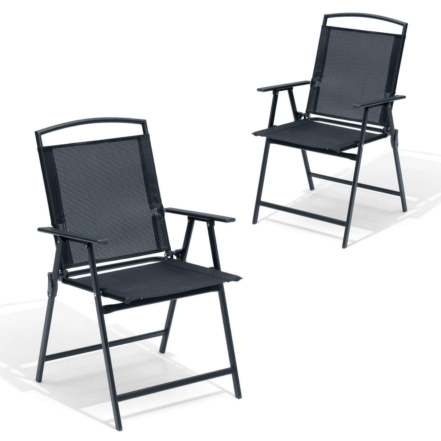 Folding Patio Dining Chair Set of 2
