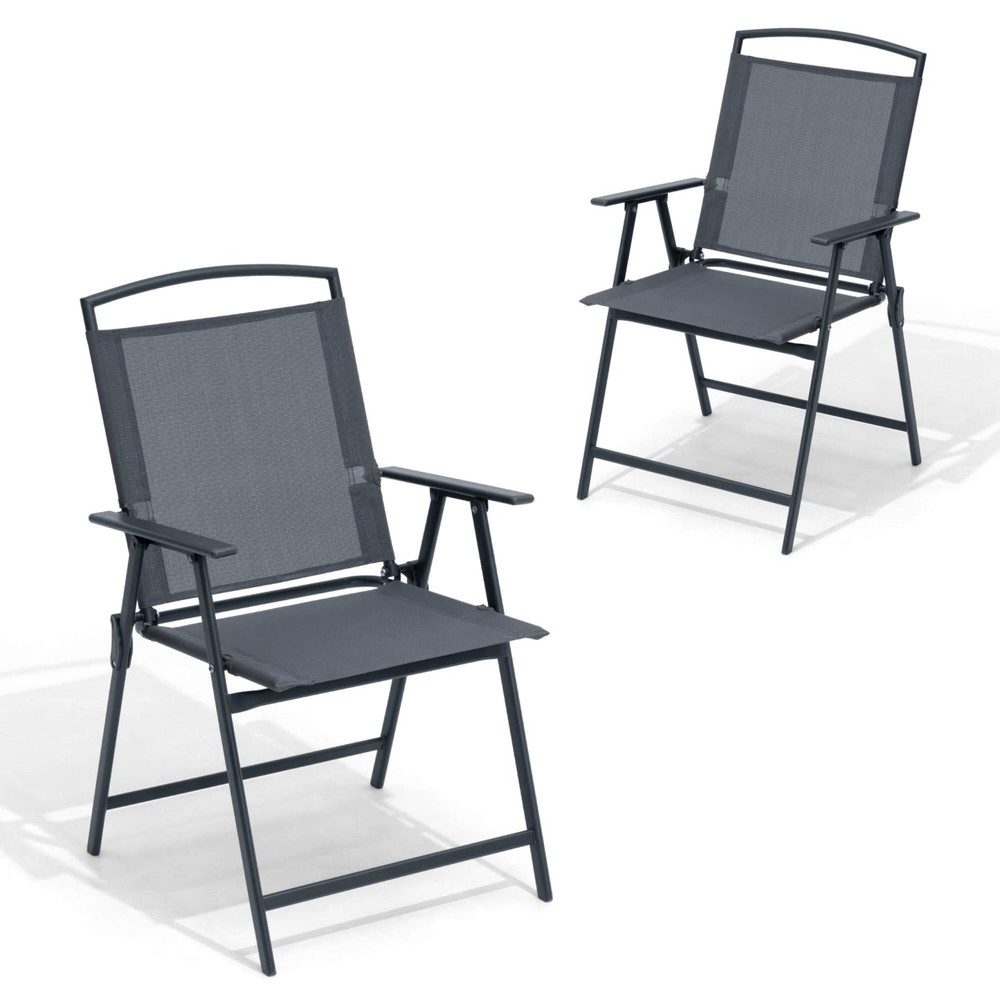 Folding Patio Dining Chair Set of 2