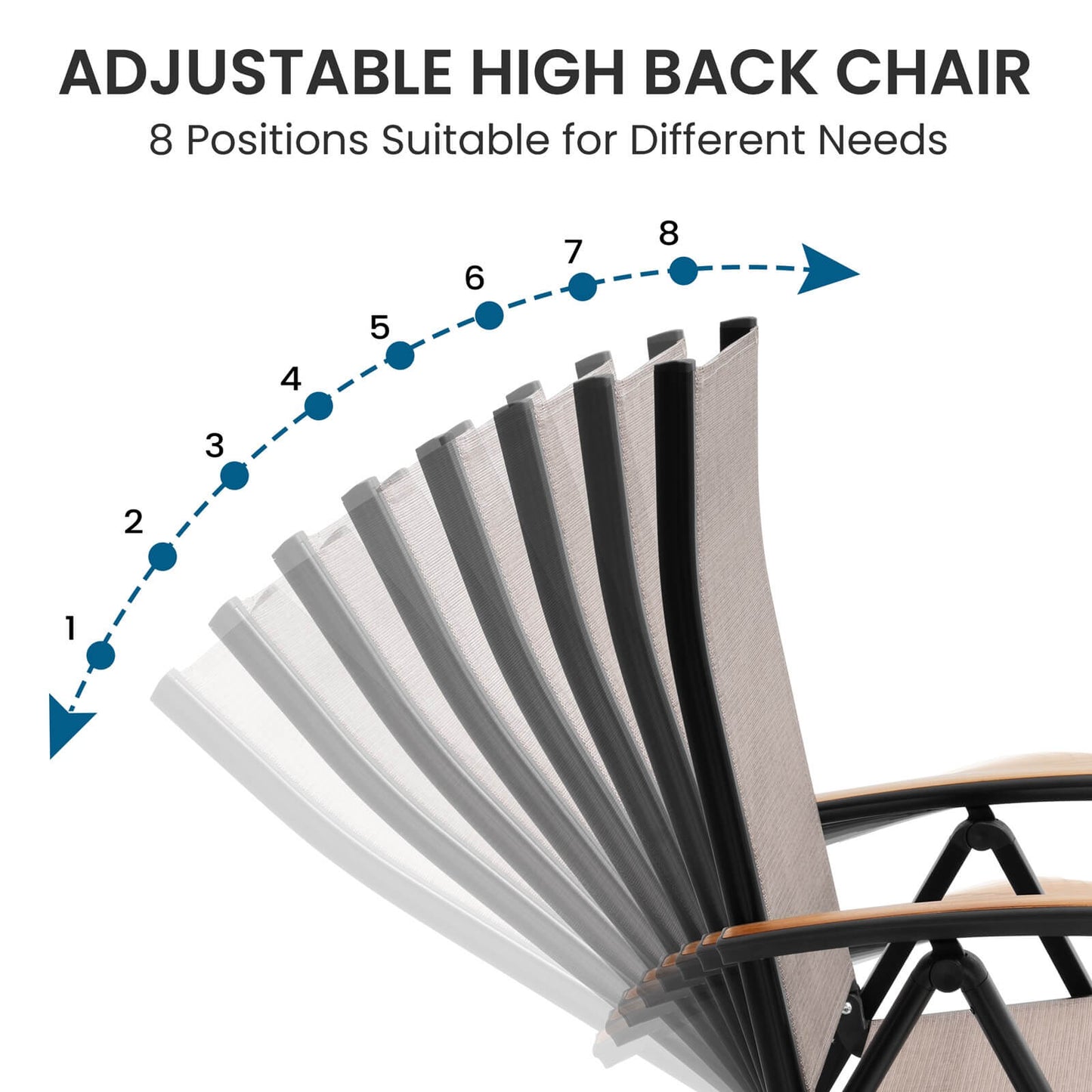 Aluminum Dining Set with Umbrella Hole & Chairs