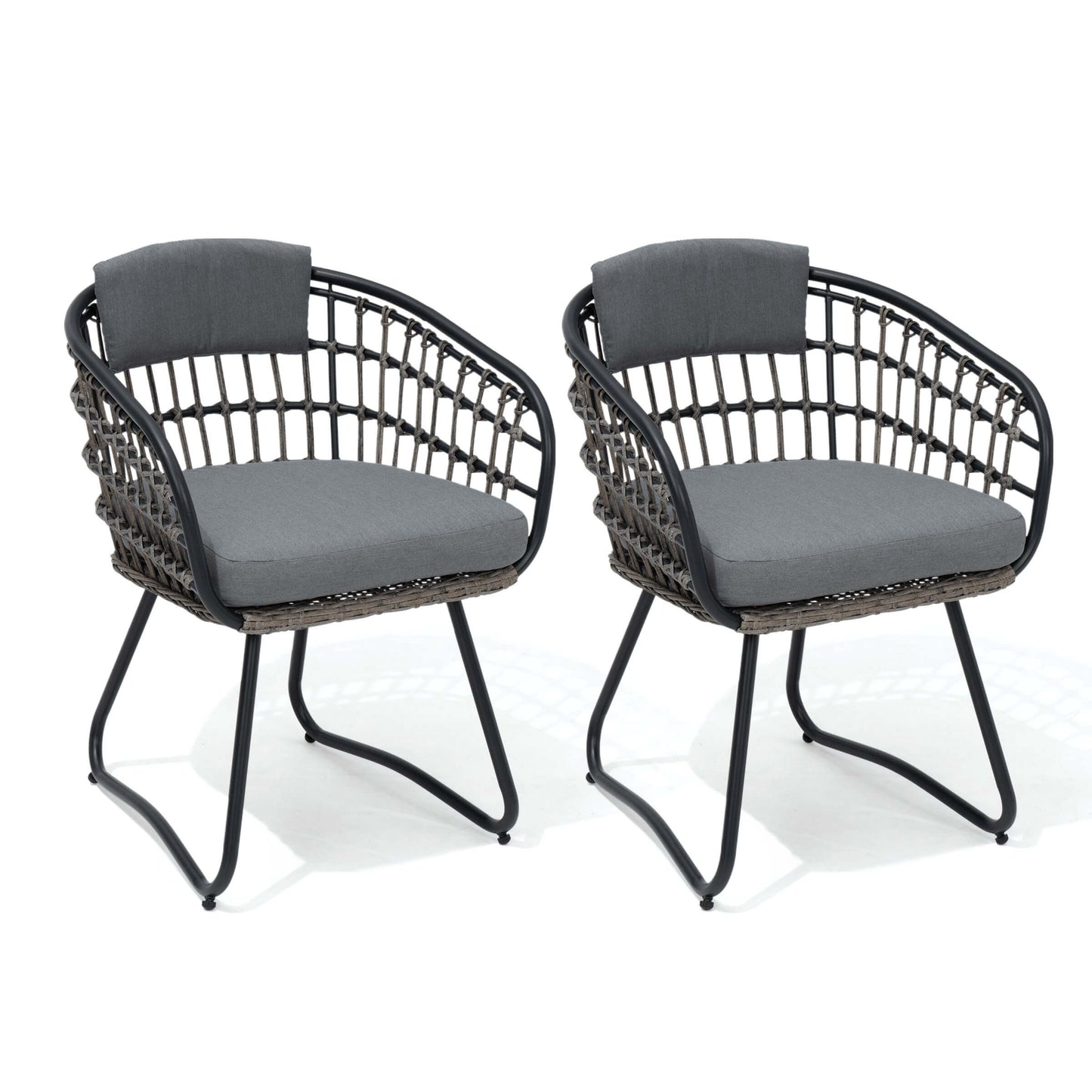 PE Rattan Outdoor Chair Set with Cushions