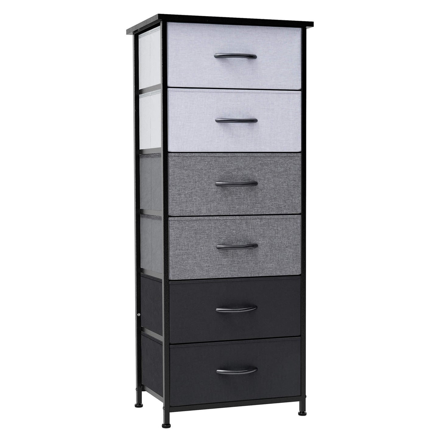 6-Drawer Rattan Fabric Storage Cabinet