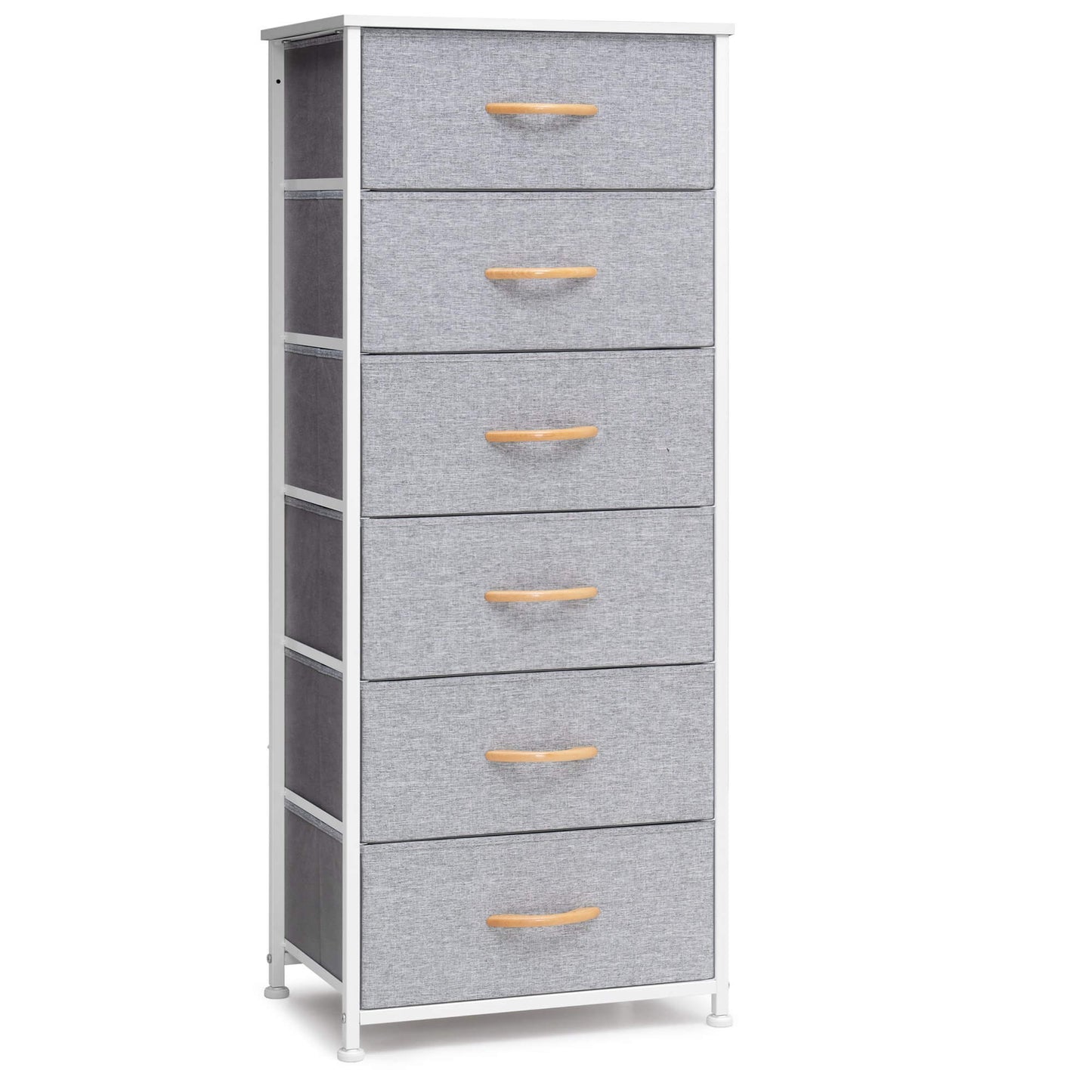 6-Drawer Rattan Fabric Storage Cabinet