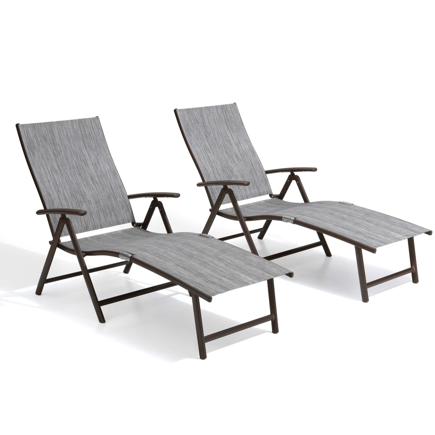 Foldable & Adjustable Aluminum Outdoor Chaise Lounge