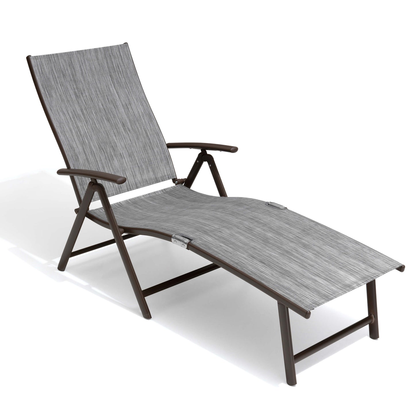 Foldable & Adjustable Aluminum Outdoor Chaise Lounge