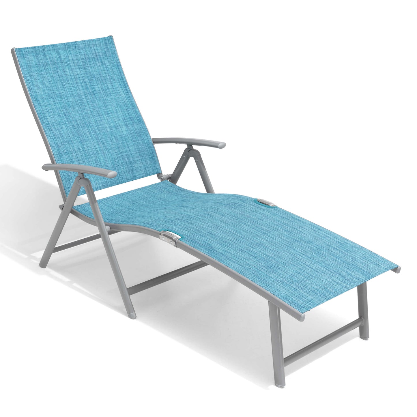 Foldable & Adjustable Aluminum Outdoor Chaise Lounge