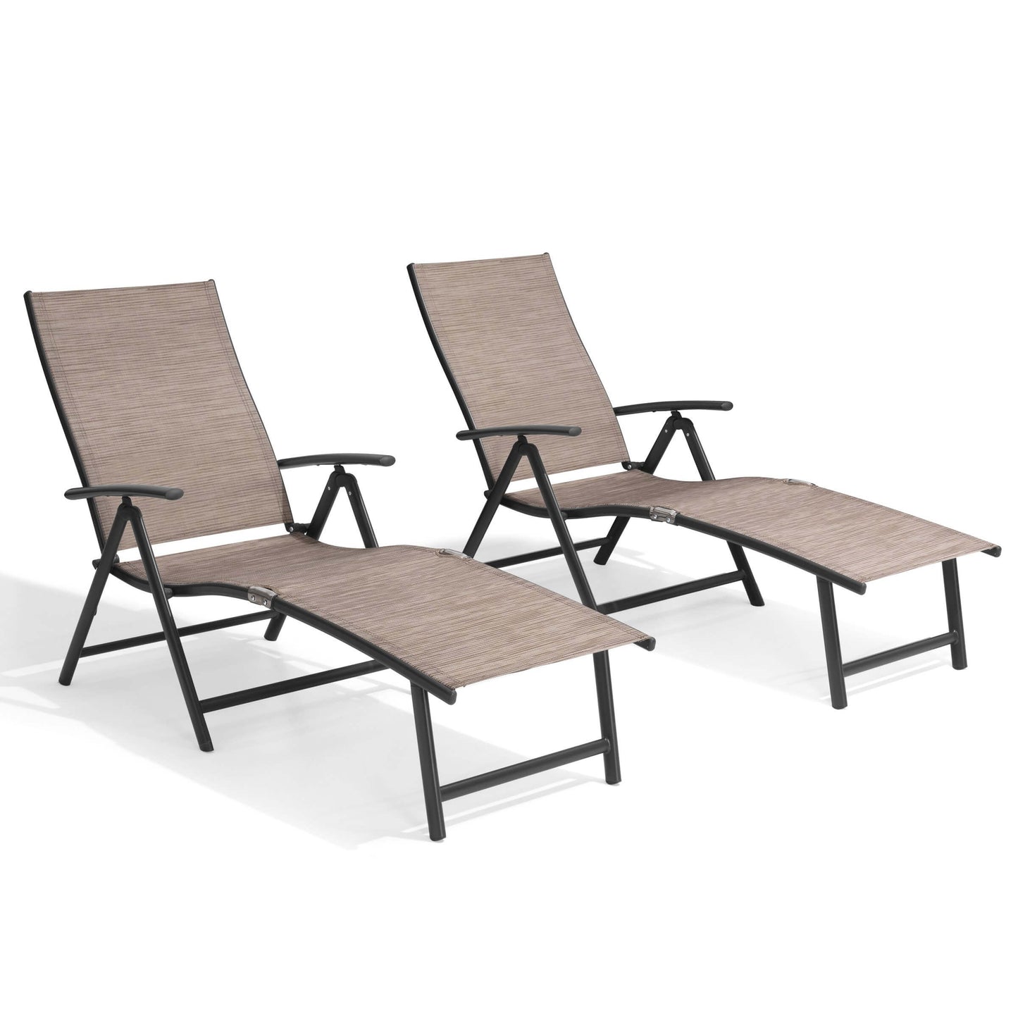 Foldable & Adjustable Aluminum Outdoor Chaise Lounge