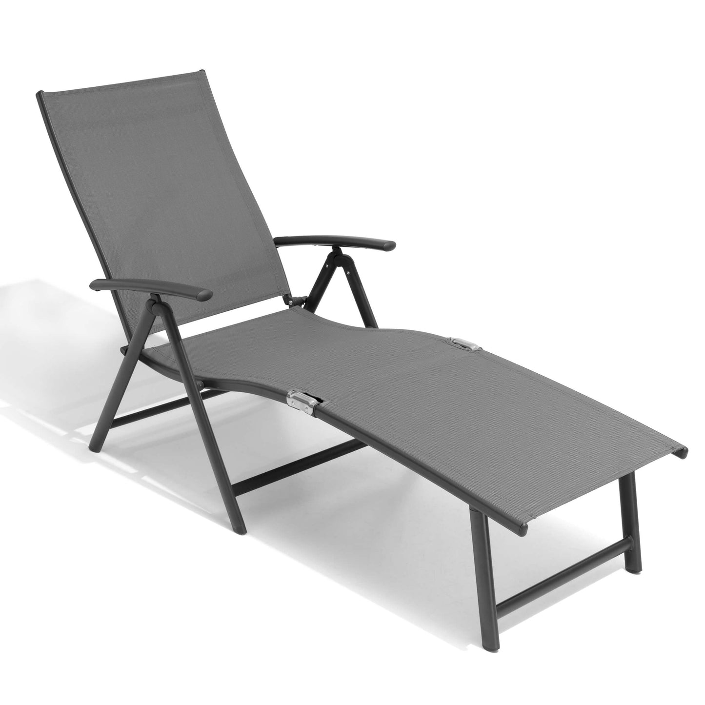 Foldable & Adjustable Aluminum Outdoor Chaise Lounge