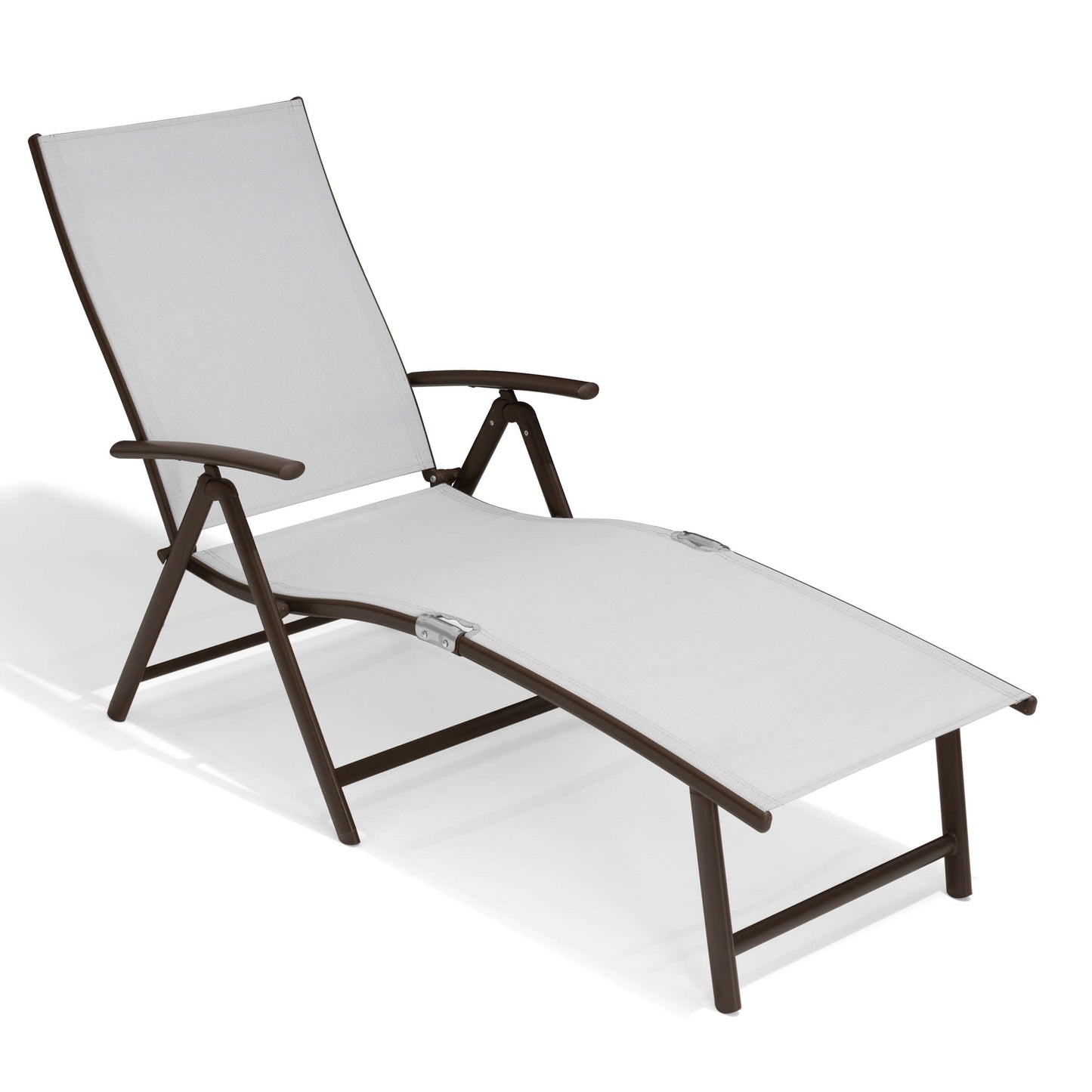 Foldable & Adjustable Aluminum Outdoor Chaise Lounge