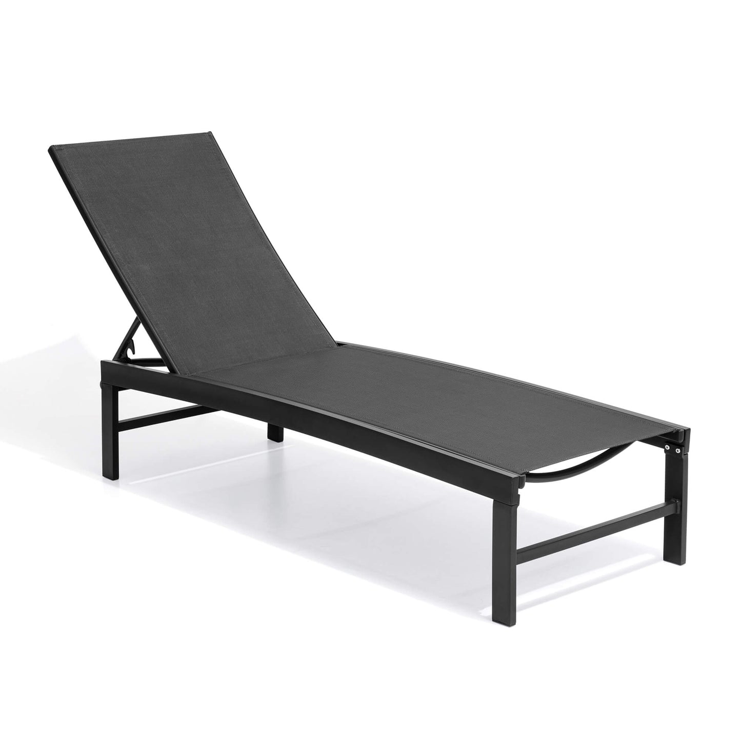 Aluminum/Steel Adjustable Outdoor Chaise Lounge Chair