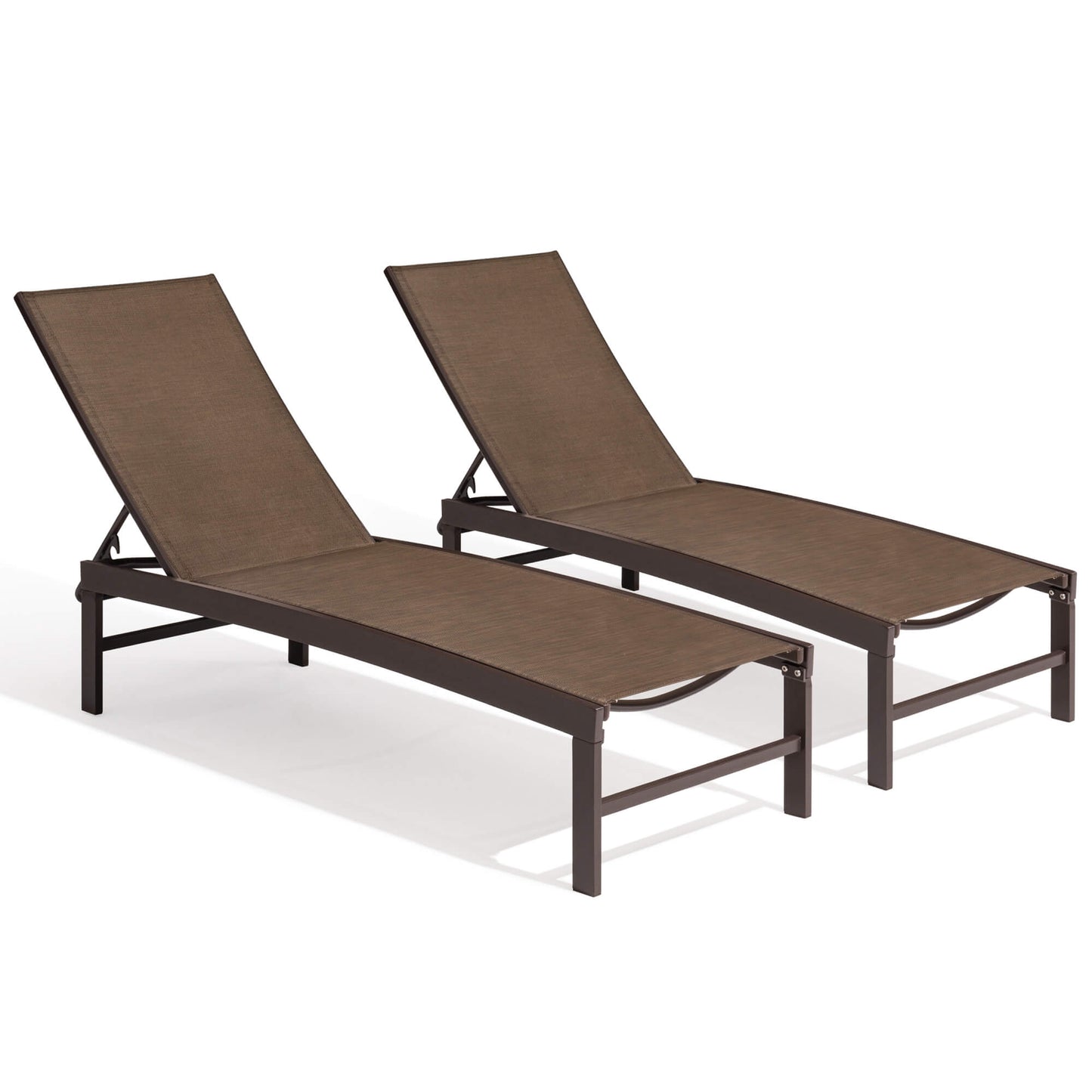 Aluminum/Steel Adjustable Outdoor Chaise Lounge Chair