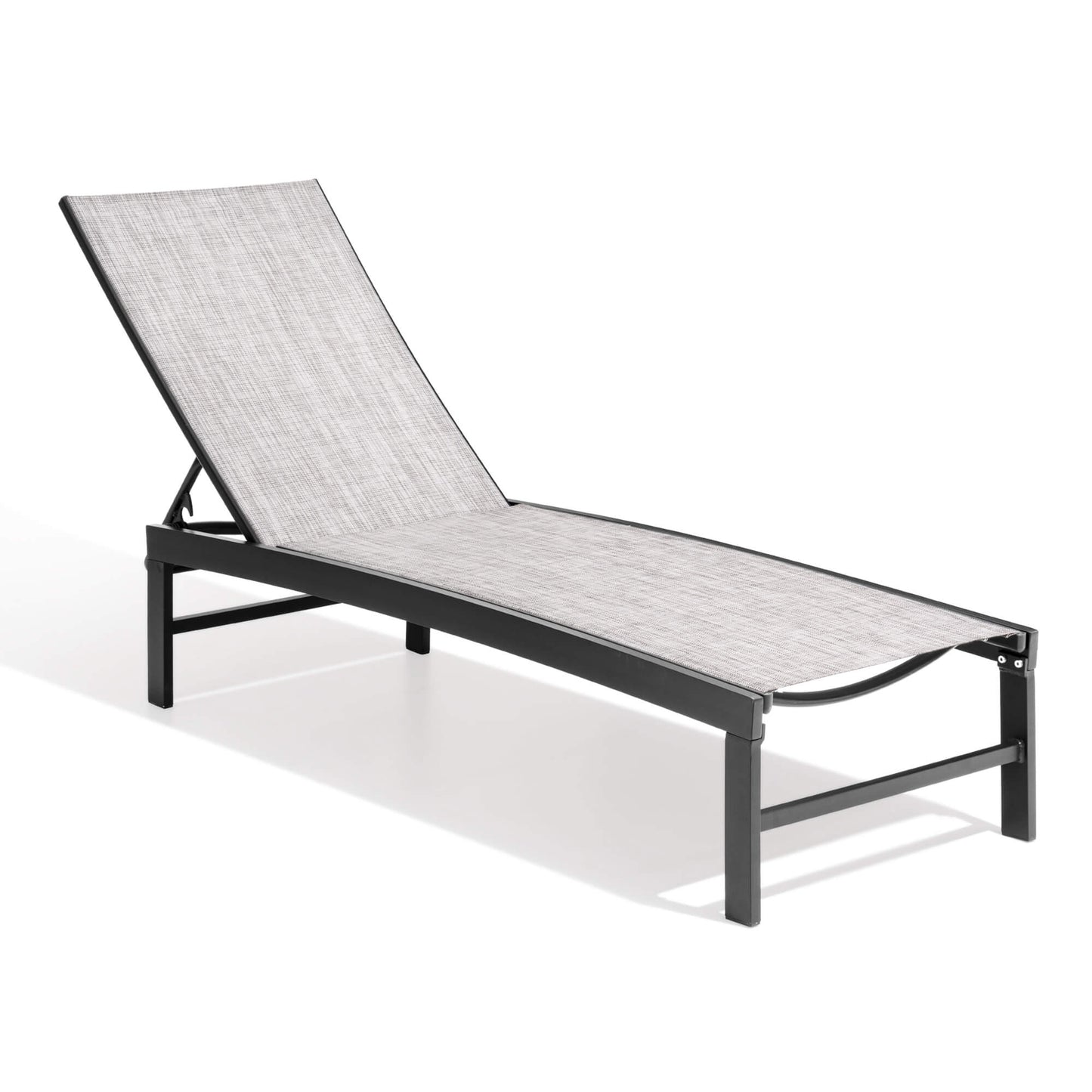 Aluminum/Steel Adjustable Outdoor Chaise Lounge Chair