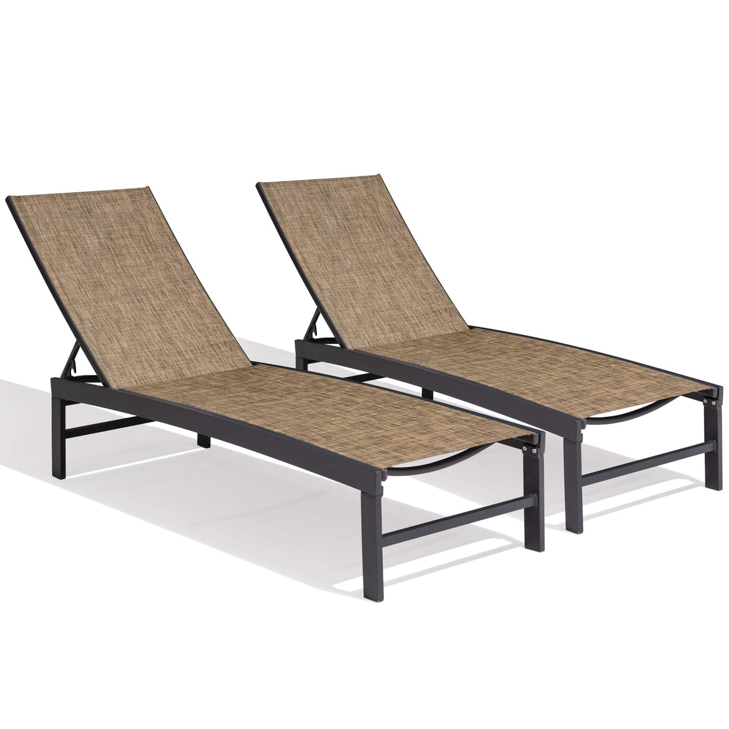 Aluminum/Steel Adjustable Outdoor Chaise Lounge Chair