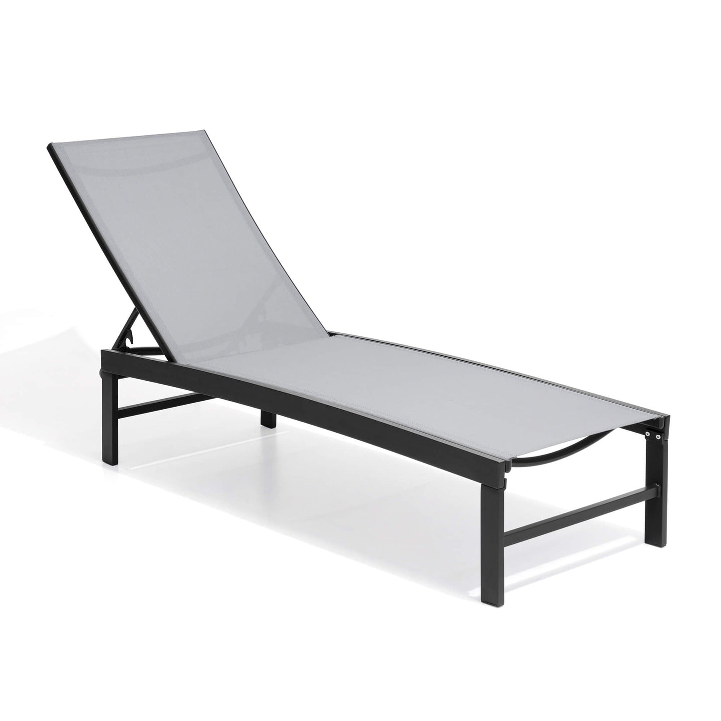 Aluminum/Steel Adjustable Outdoor Chaise Lounge Chair