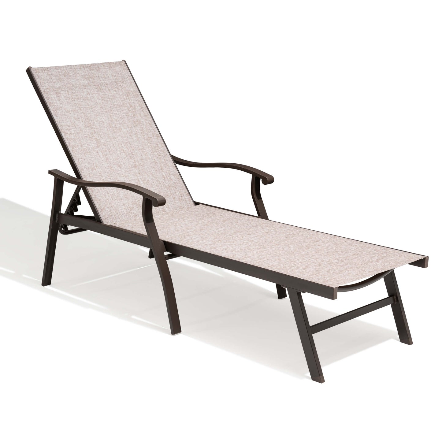 Aluminum Outdoor Adjustable Chaise Lounge Chair