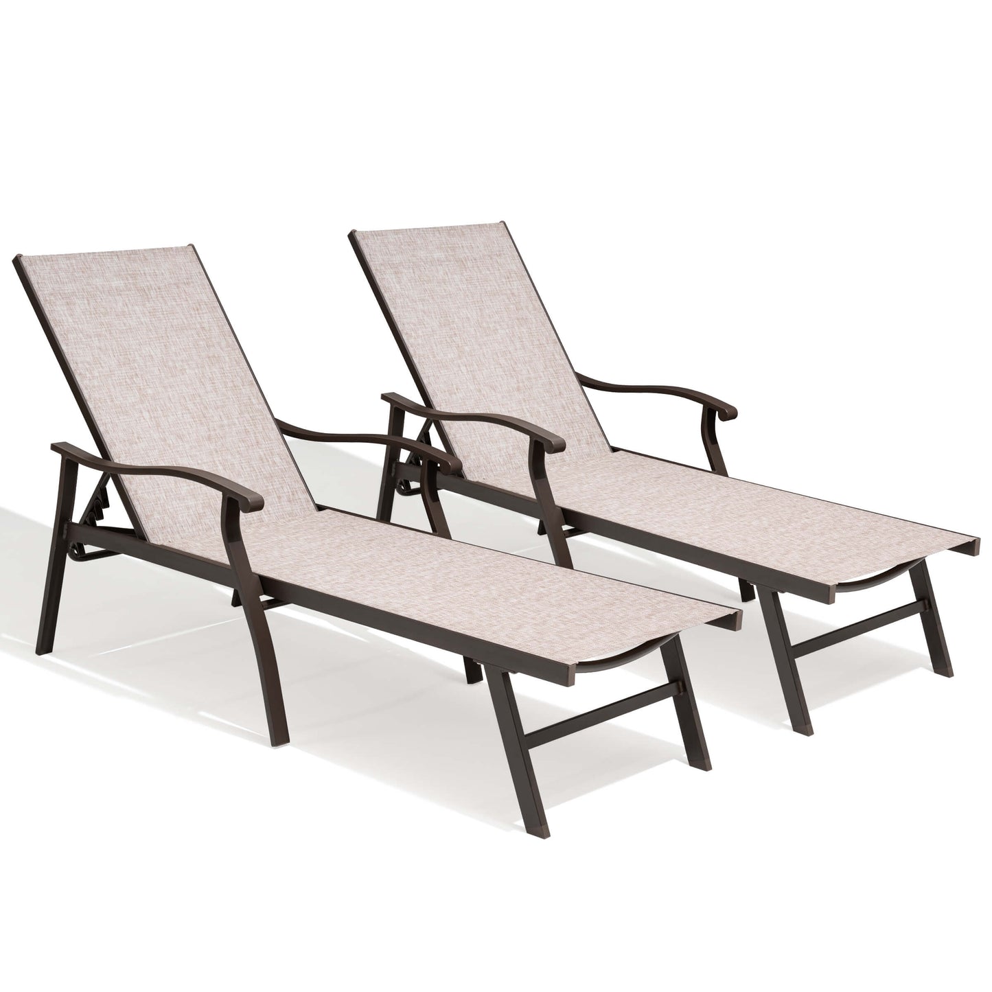 Aluminum Outdoor Adjustable Chaise Lounge Chair