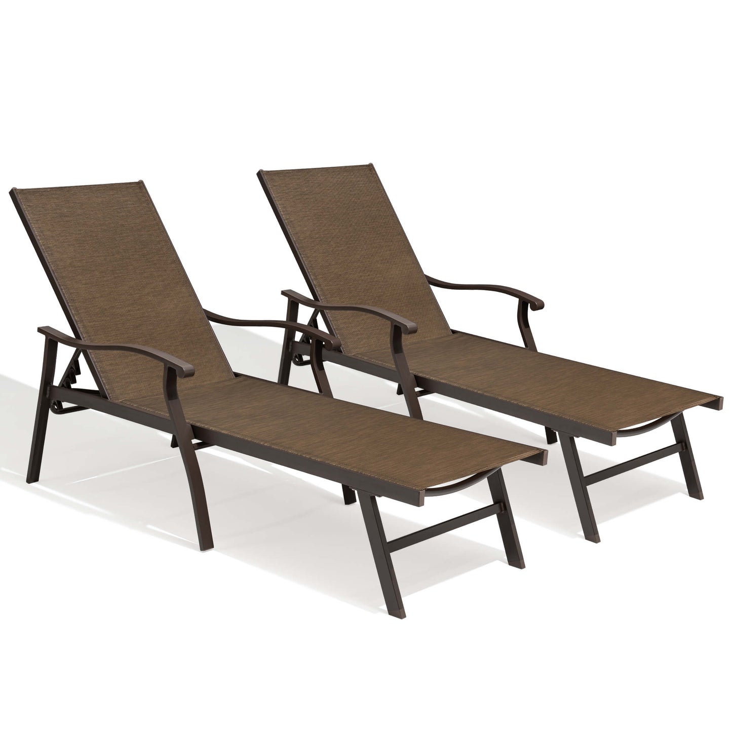 Aluminum Outdoor Adjustable Chaise Lounge Chair