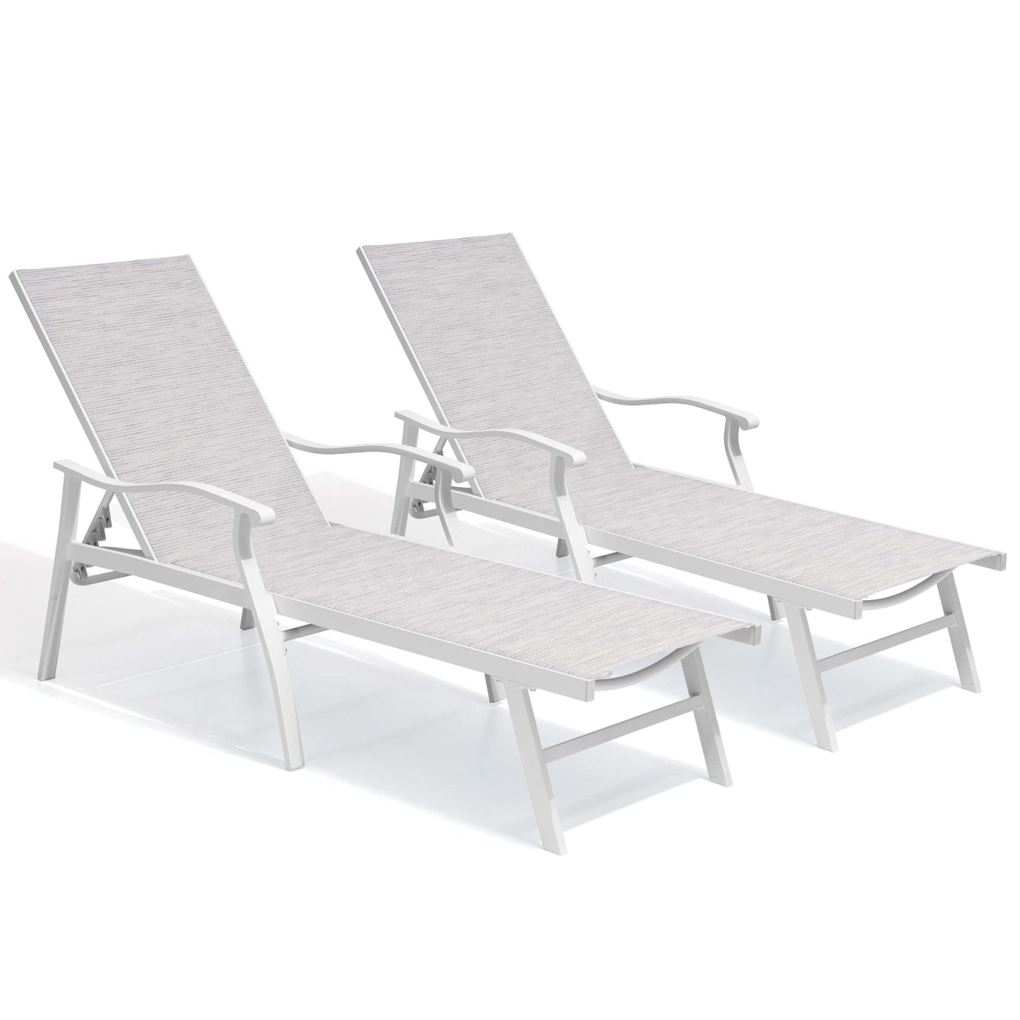 Aluminum Outdoor Adjustable Chaise Lounge Chair