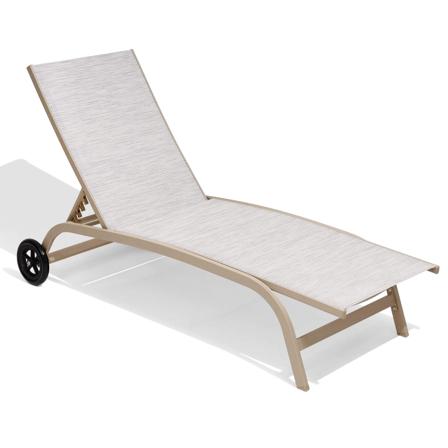 Wheeled Outdoor Folding Chaise Lounge