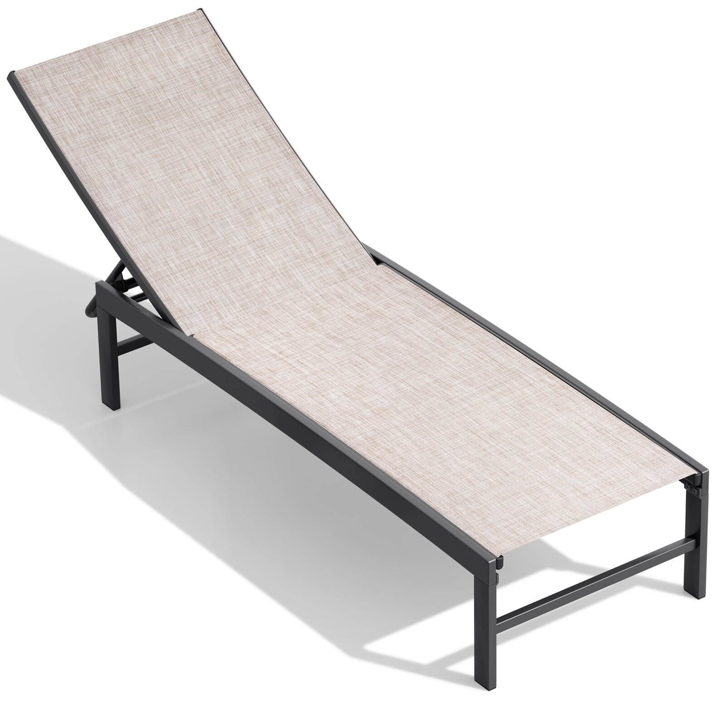 Steel Adjustable Outdoor Chaise Lounge