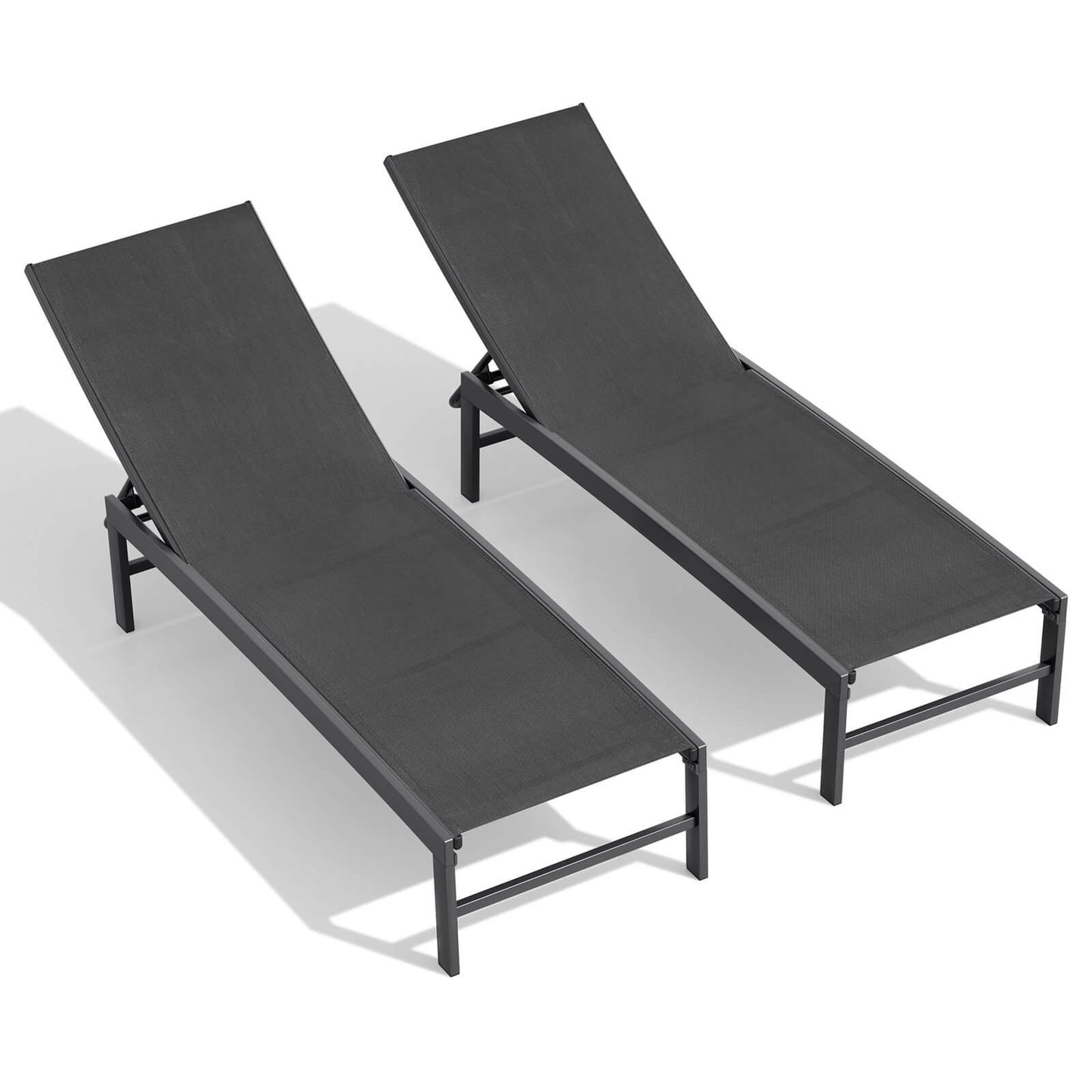 Steel Adjustable Outdoor Chaise Lounge