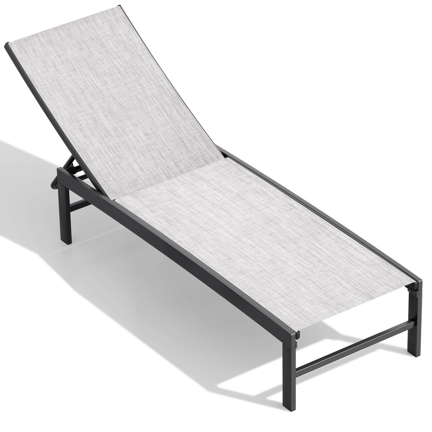 Steel Adjustable Outdoor Chaise Lounge