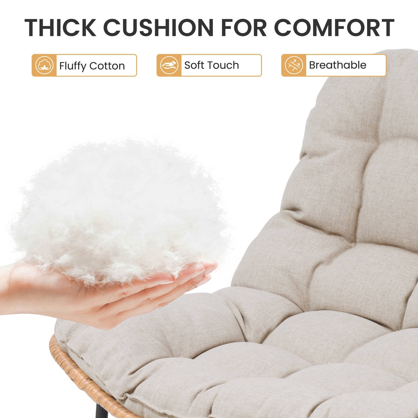 Patio Loveseat with Cushion