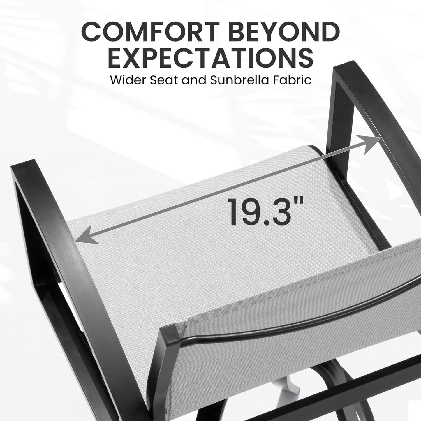 Aluminum Swivel Outdoor Bar Stool Set of 2 in Sunbrella
