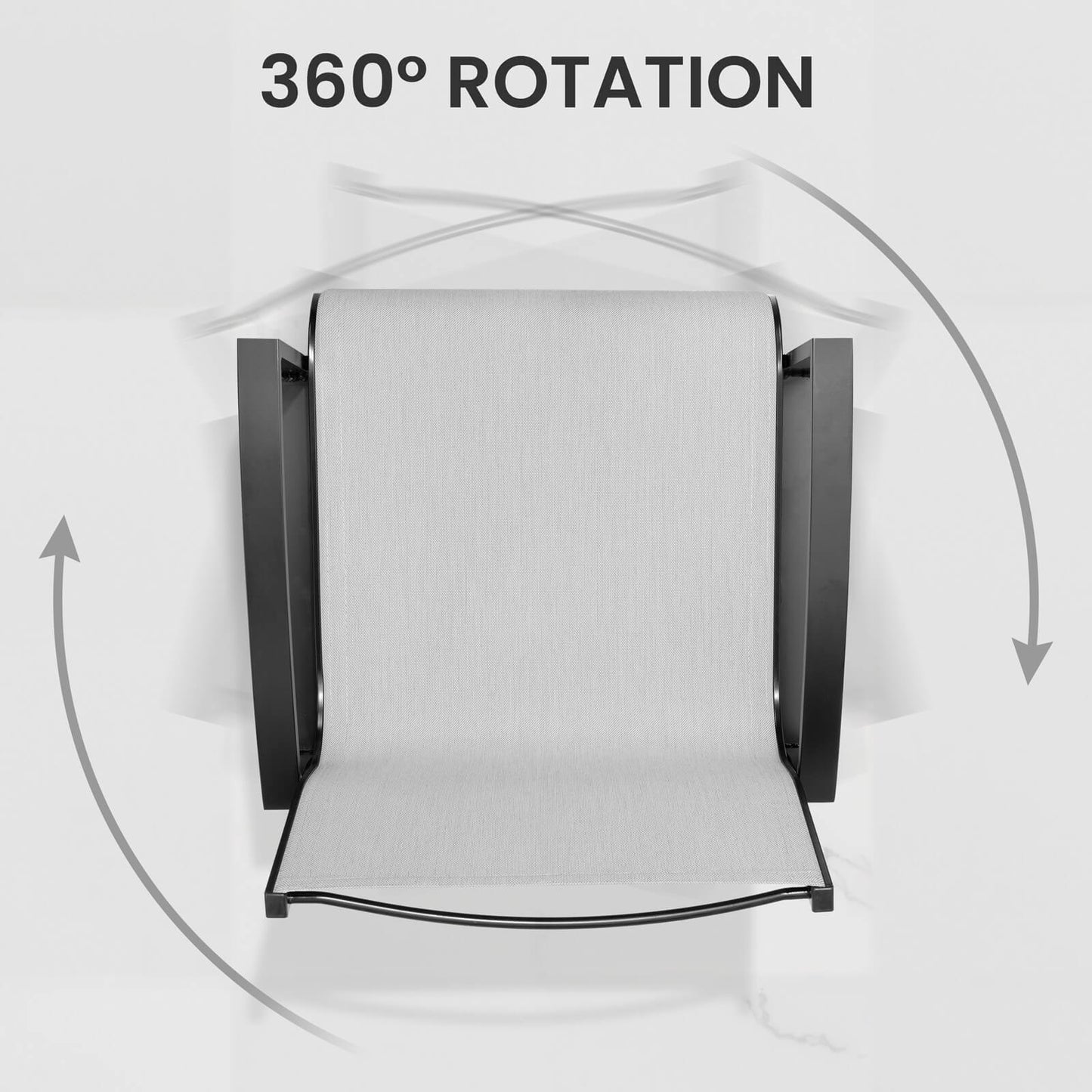 Aluminum Swivel Outdoor Bar Stool Set of 2 in Sunbrella